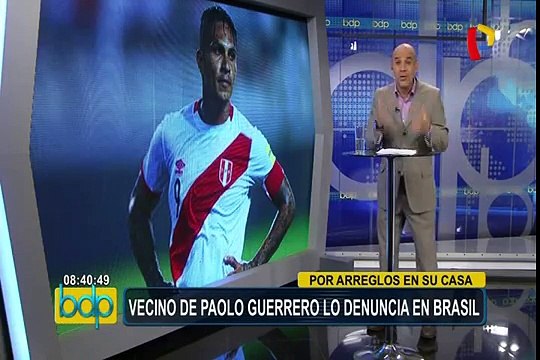 Paolo Guerrero: vecino lo denuncia en Brasil por remodelaciones en su casa