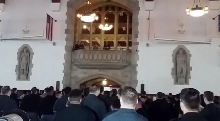 Explosion de joie à l'académie militaire de West Point pour le roi Philippe