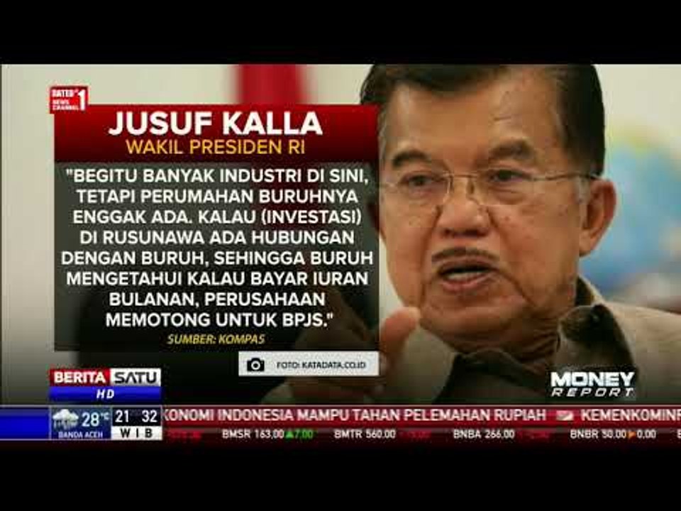 JK Minta BPJS TK Berinvestasi dengan Bangun Rusunawa Khusus Buruh