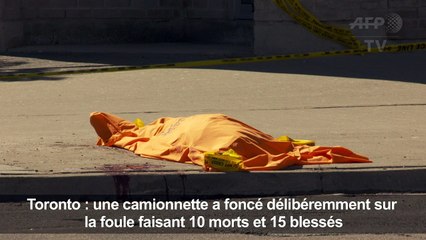 Une camionnette fonce sur la foule à Toronto, 10 morts
