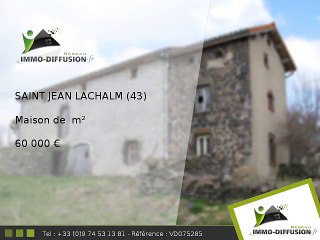 Maison A vendre Saint jean lachalm + Terrain 1946m2