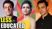 LESS EDUCATED Celebs In Bollywood - Check Out