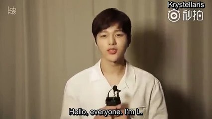 180314 LabNo_official  - INFINITE's L (aka Kim Myungsoo) [Eng Sub]