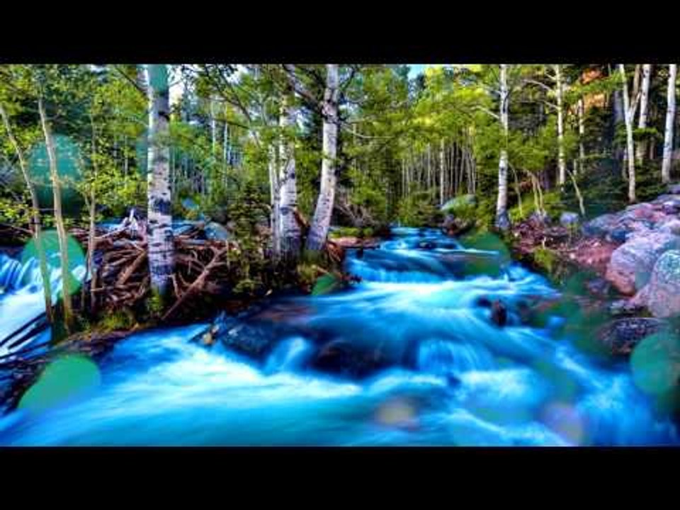 Música relajante con sonidos naturales - hermosa cascada, sonidos naturales para el estudio
