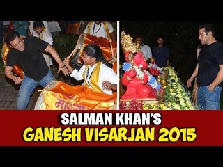 Salman Khan's Ganpati Visarjan 2015 | Full Video