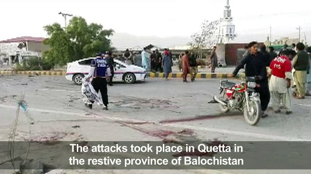 At least six police dead in Pakistan triple suicide blasts