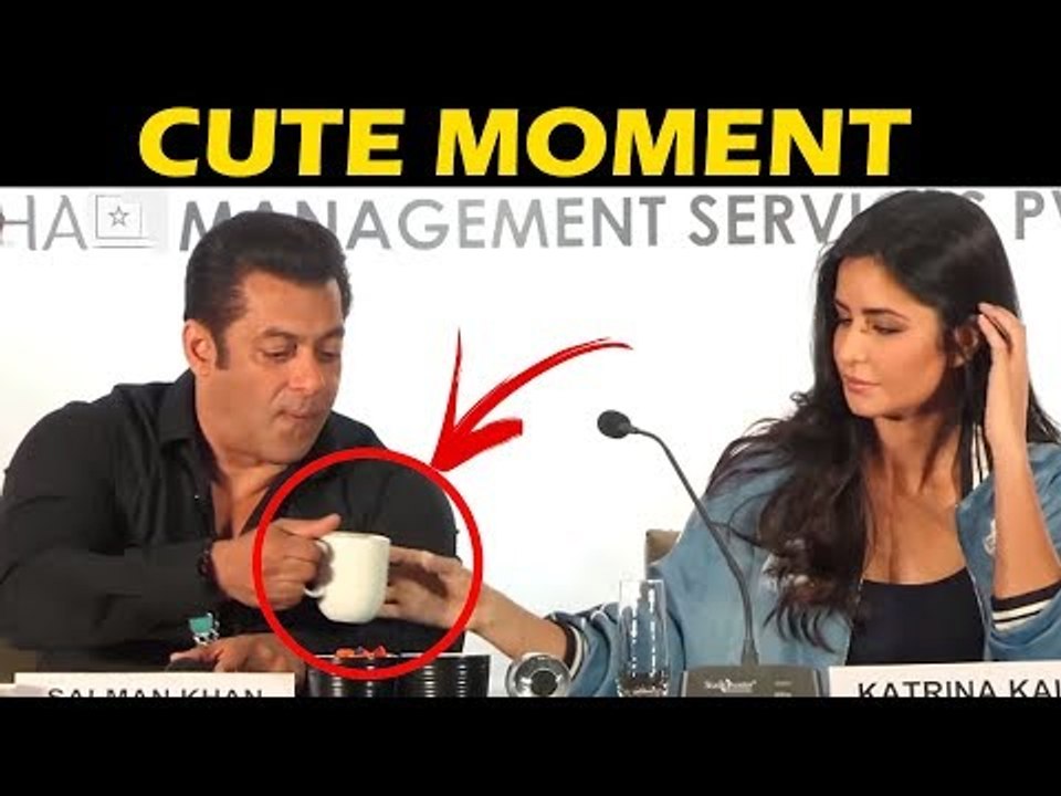 सलमान ने बड़े प्यार से कटरीना कैफ को पिलाई अपनी झूठी कॉफ़ी | दबंग्ग टूर प्रेस कांफ्रेंस