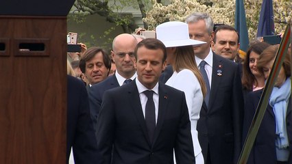 Trump recibe a Macron y fustiga acuerdo nuclear con Irán