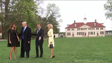 ترامب يقيم عشاء فاخرا على شرف ماكرون في ماونت فيرنون