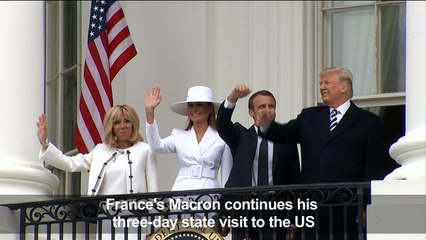 Hosting France's Macron, Trump calls Iran deal 'insane'