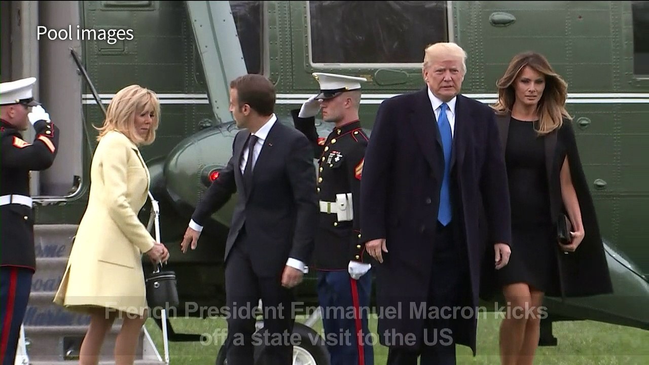 France's Macron on state visit to US