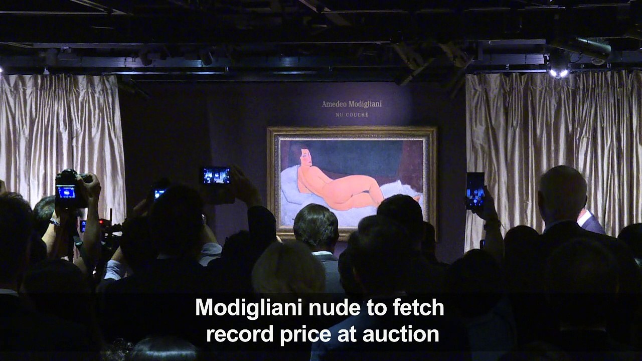 Rare Modigliani nude sets world record $150m estimate