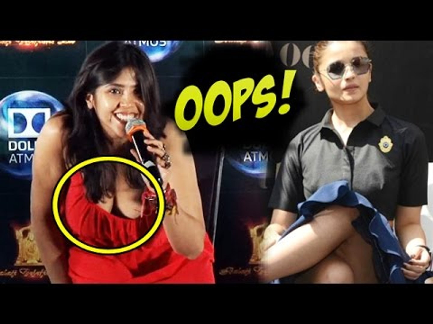 Bollywoods Biggest WARDROBE MALFUNCTIONS | Kriti Sanon, Sonam Kapoor, Alia  Bhatt - 2015