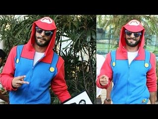 Ranveer Singh Dressed Up As Super Mario @ Chalk N Duster Event