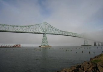 Morning Fog Washes Over Megler Bridge in Astoria