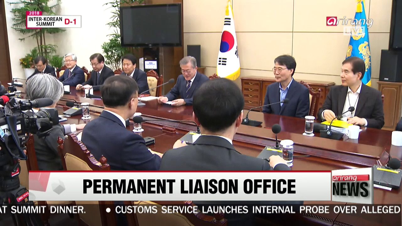 President Moon Jae-in to suggest establishing permanent inter-Korea liaison office