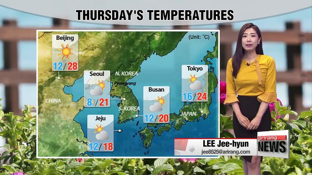 Wide temperature differences under mostly sunny skies_ 042618