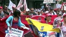 Apoyo chavista en las calles a Nicolás Maduro