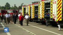 Bachelet entrega 55 unidades a bomberos