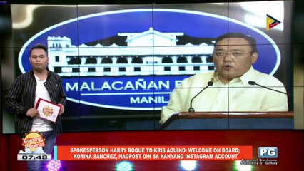FIFIRAZZI: Spox Harry Roque to Kris Aquino: Welcome on board; Korina Sanchez, nagpost din sa kanyang Instagram account; Korean actor Jung Hae, bibisita sa bansa