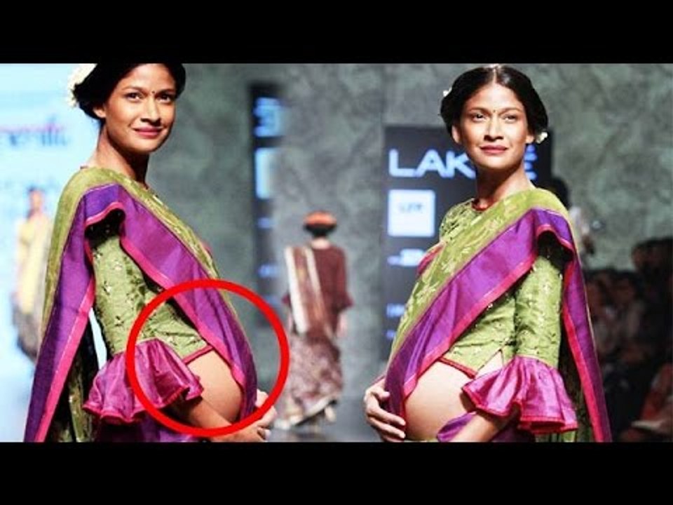 Model Carol Gracias Flaunts BABY BUMP On Ramp  Lakme Fashion Week
