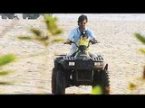 Shahrukh Khan & AbRam Takes ATV Ride In Goa Beach