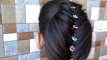 Learn step-by-step making of juda with Khajuri Chutiya. How to Make bun (juda) with fishtail braid