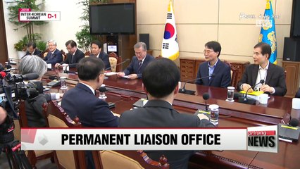 President Moon Jae-in to suggest establishing permanent inter-Korea liaison office