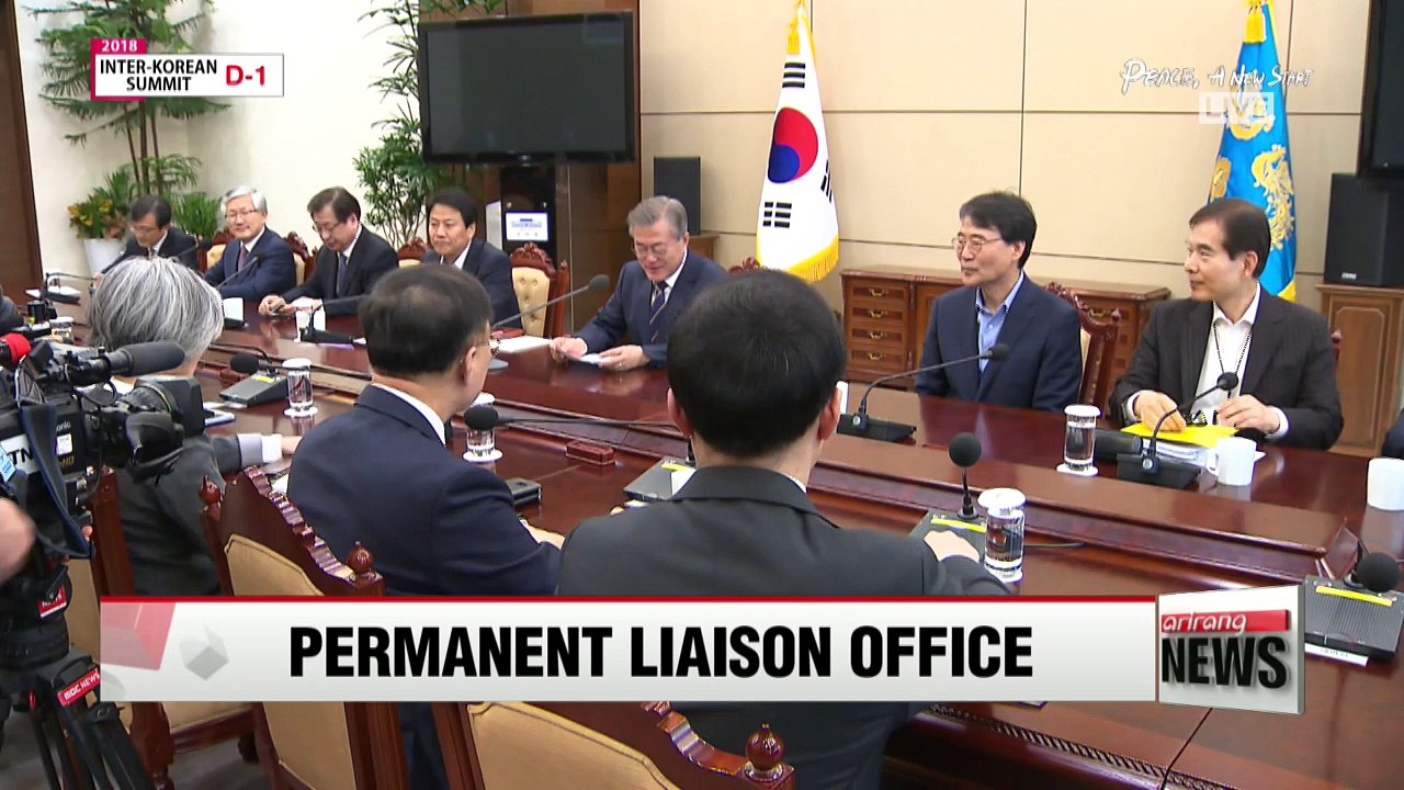 President Moon Jae-in to suggest establishing permanent inter-Korea liaison office