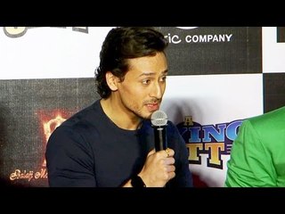 Reporter Make FUN On Tiger Shroff Facial Hair | A Flying Jatt Trailer Launch