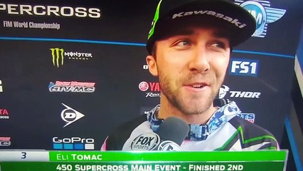 Tomac says Musquin takeout was a "cheap shot" | Interview - Foxborough SX 2018