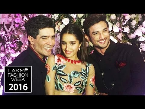 Shraddha & Shushant Singh Walk Ramp For Manish Malhotra At Lakme Fashion Week 2016
