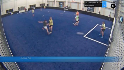 Faute de Paul - Les Compagnons du Devoir Vs Mike Brant FC - 25/04/18 21:00 - La Rochelle Soccer Park