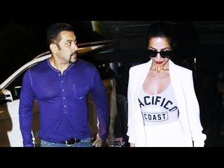 Salman Khan & Malaika Arora SNAPPED Together At Mumbai Airport