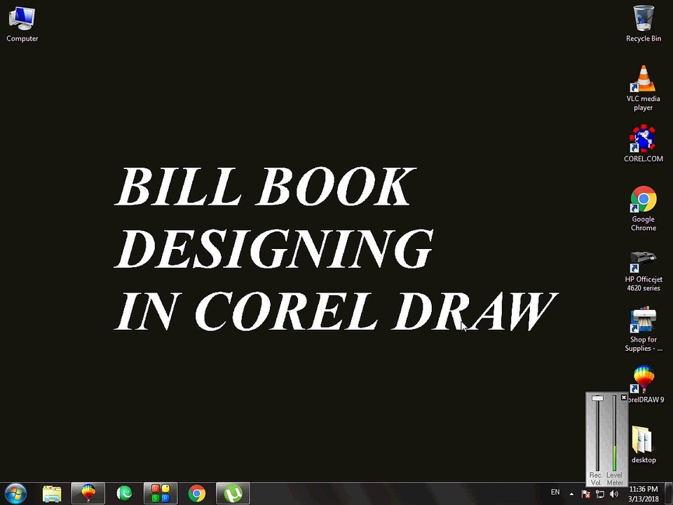 How To Design a Bill Book Bill Book Designing in Corel Draw
