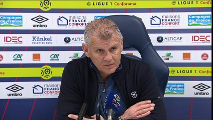 Conférence de presse Patrice Garande après Caen / Toulouse