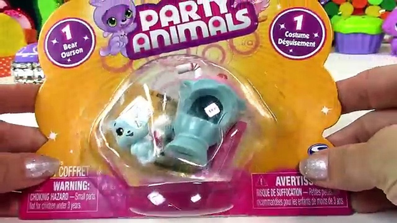 Ice Cream Shake Bear Party Animals Opening Toy Review Food Cookieswirlc