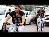 (Video) Salman Khan Spotted Cycling At Bandra Worli Sea Link