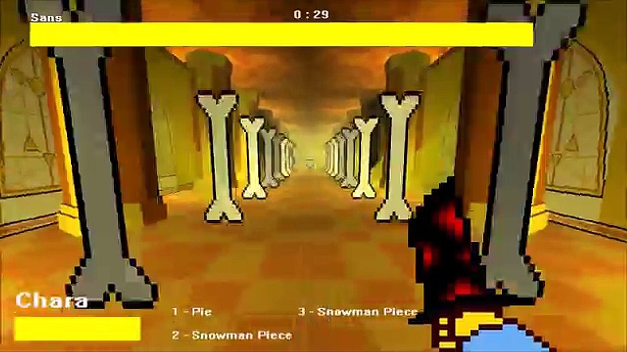 3d sans fight no hit (and gaster) (Undertale fan game) better quality