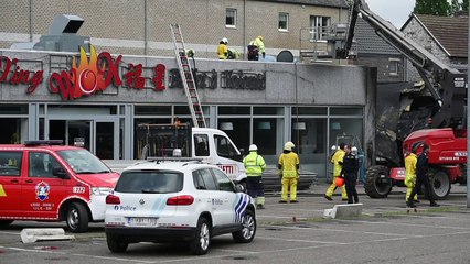 Flemalle : incendie du magasin Zeeman rue de la fabrique