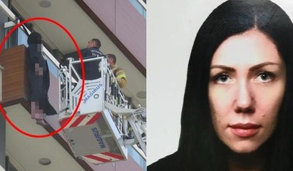 12. katta asılı bulunan kadının son görüntüleri ortaya çıktı