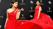 Priyanka Chopra FLAUNTS HOT RED Dress At Emmy Awards 2016