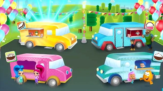 Мультик и игра Щенячий патруль на русском, команда умизуми, Шиммер и Шайн, гуппи. Машинки с едой #2