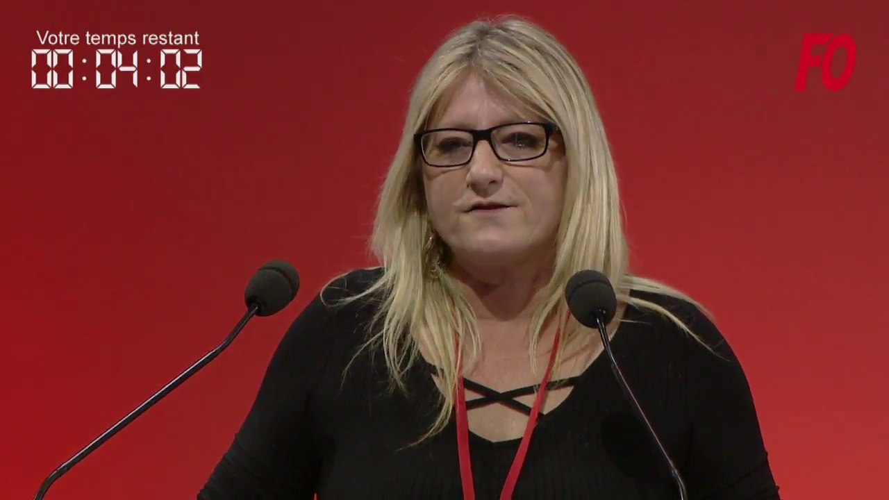 Intervention de Sophie FROU lors du 24e Congrès confédéral Force Ouvrière