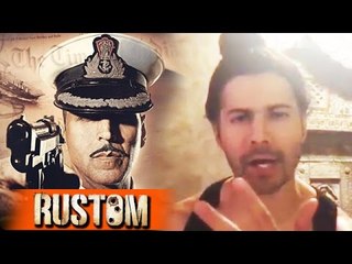 Varun Dhawan Promotes Akshay Kumar's RUSTOM GAY PLAYBOY Style