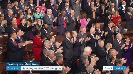 Emmanuel Macron aux Etats-Unis : standing ovation au Congrès