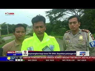 Jembatan di Cilegon Ambles Tergerus Air Sungai