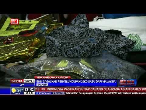 BNN Gagalkan Penyelundupan 20 Kilogram Sabu Sabu dari Malaysia