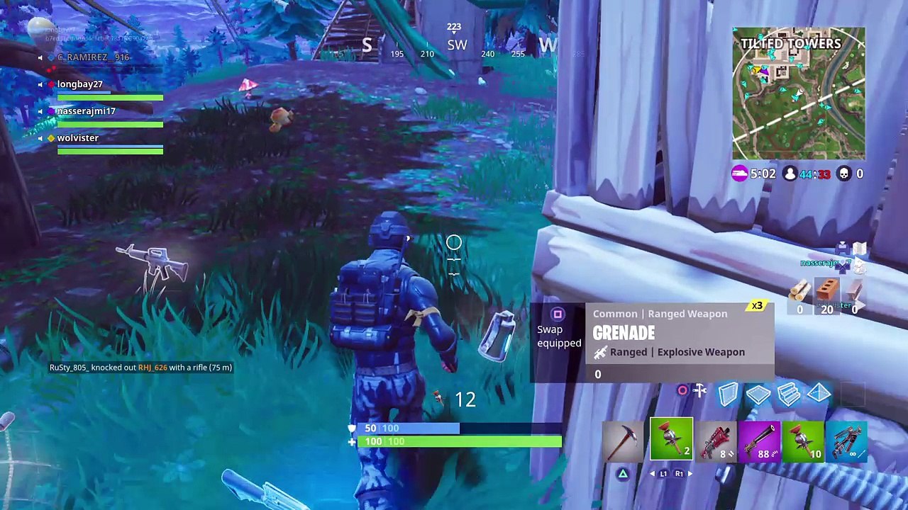 Lucky sticky nade