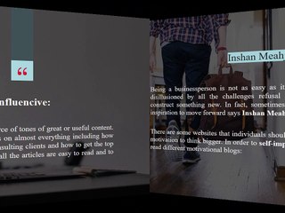 Inshan Meahjohn | Motivational Blogs Entrepreneurs Should Follow in 2018